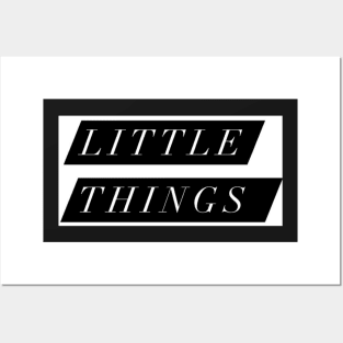 White Little Things design Posters and Art